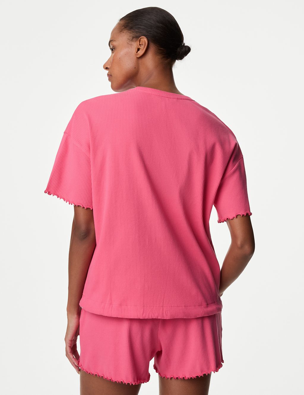 Cotton Rich Ribbed Drawstring Lounge Top 5 of 5