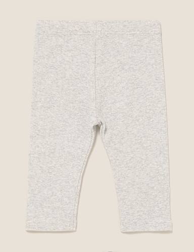 Cotton Rich Ribbed Leggings (0-3 Yrs) 3 of 4