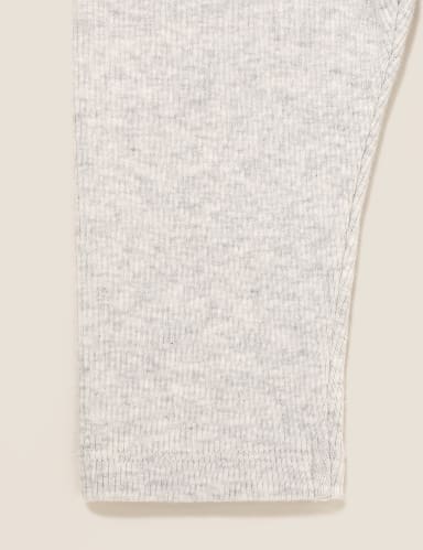 Cotton Rich Ribbed Leggings (0-3 Yrs) 4 of 4