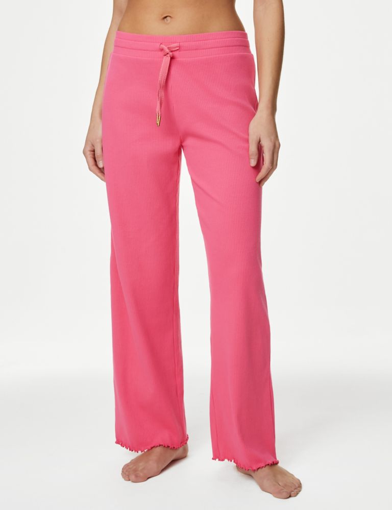 Cotton Rich Ribbed Lounge Pants 4 of 6
