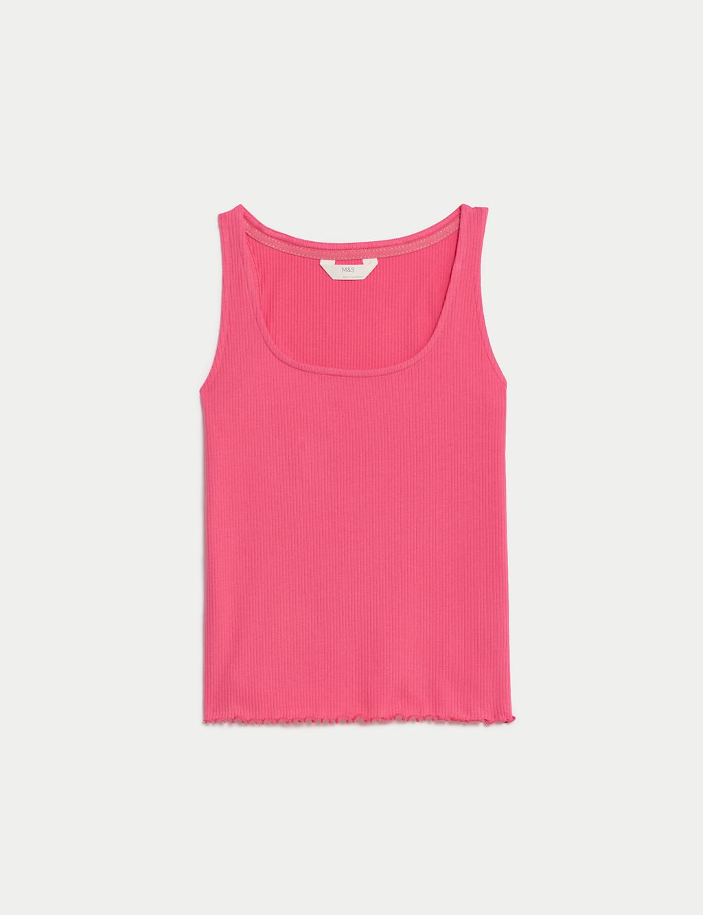 Cotton Rich Ribbed Lounge Vest 1 of 5