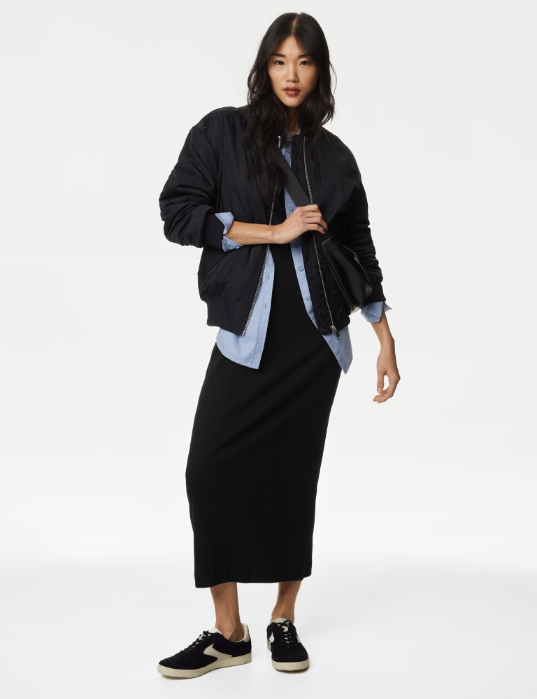 Marks and spencer black bodycon dress sale