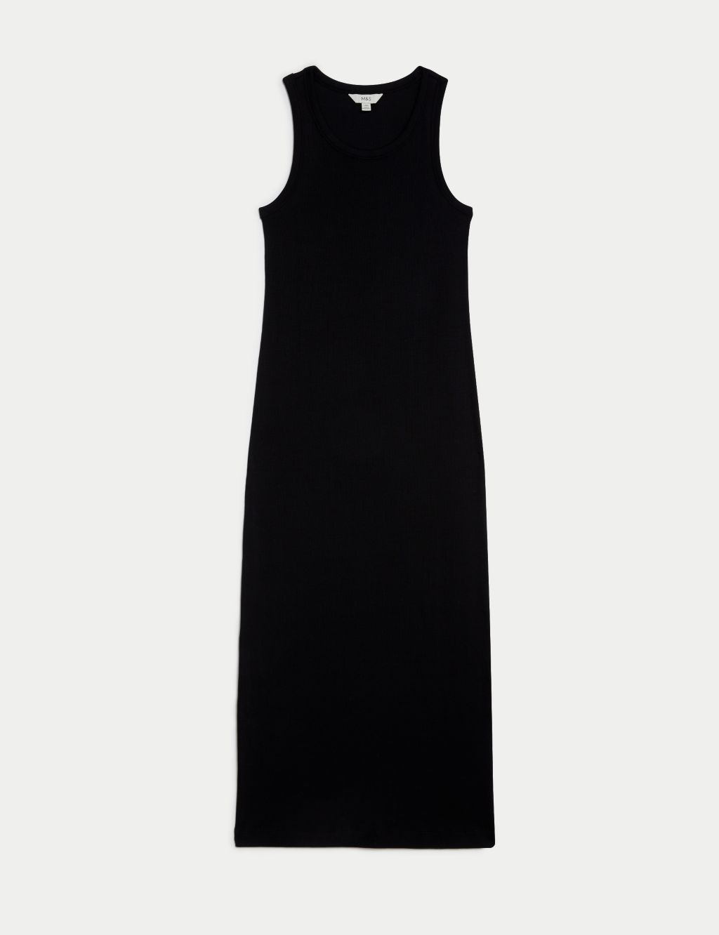 Cotton Rich Ribbed Midi Bodycon Dress | M&S Collection | M&S