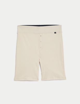 Cotton Rich Ribbed Shorts Image 2 of 7