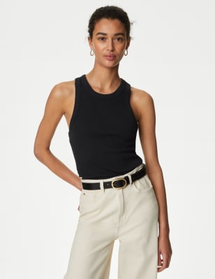 cotton racer back vest