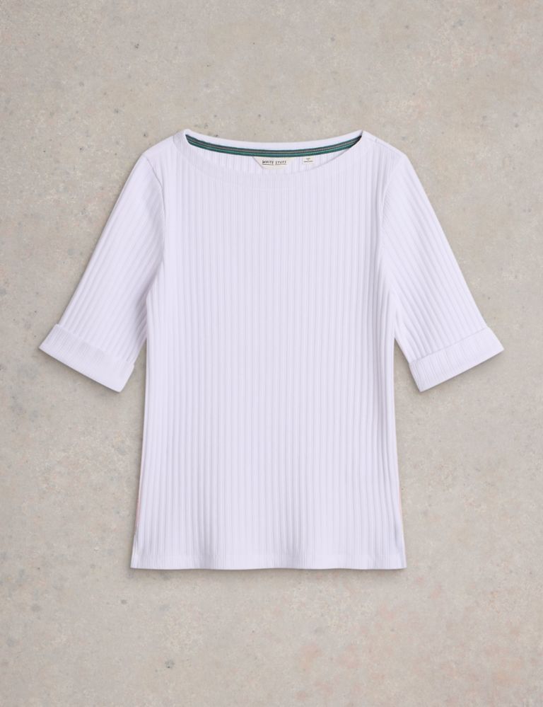 Cotton Rich Ribbed T-Shirt 2 of 6