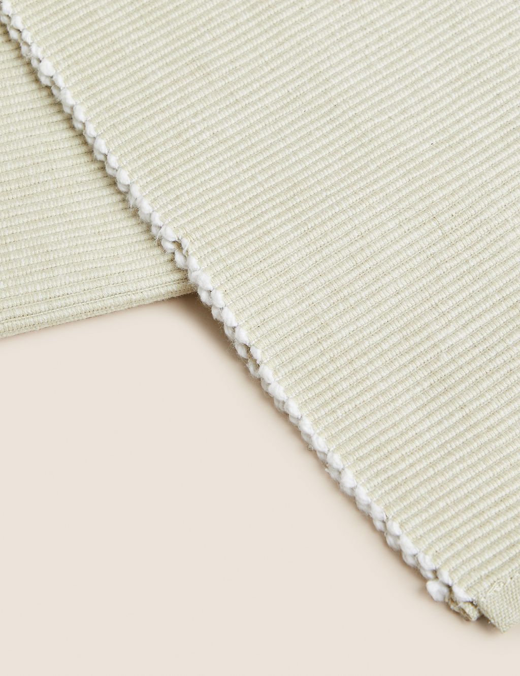 Cotton Rich Ribbed Table Runner 1 of 3