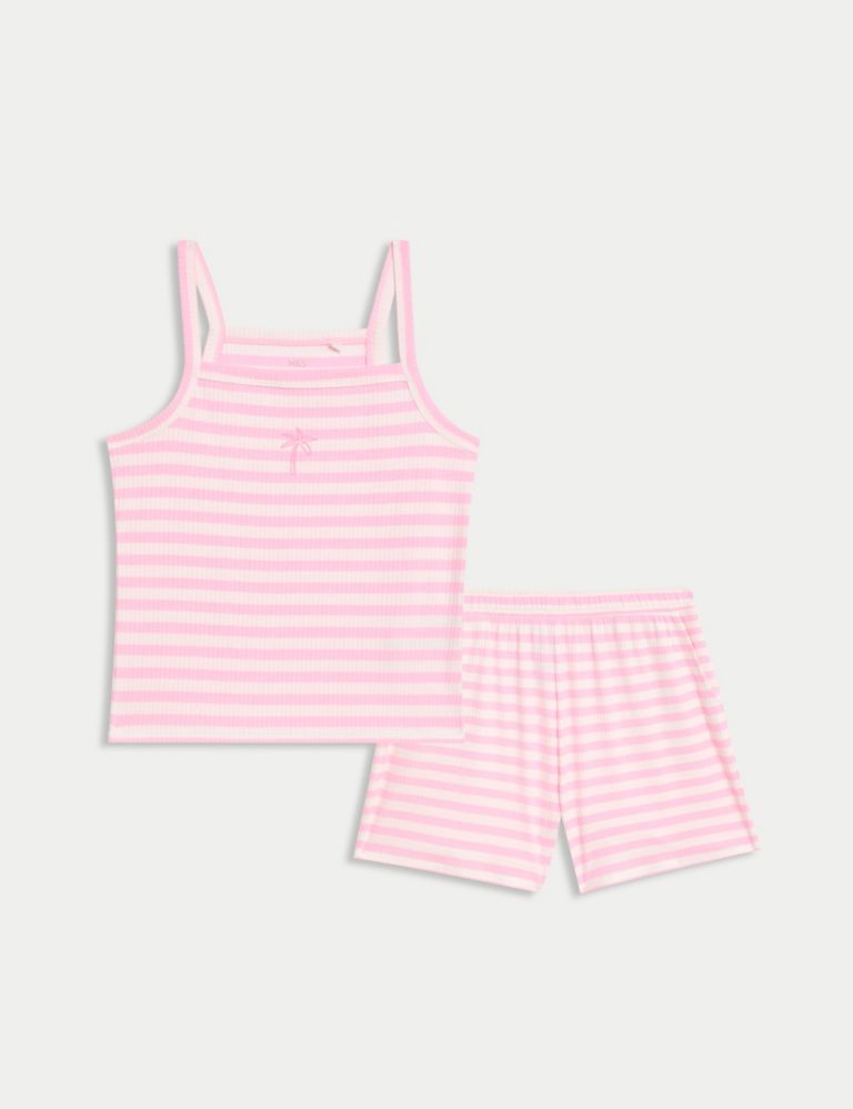 Cotton Rich Ribbed Top & Bottom Outfit (6-16 Yrs) 2 of 6
