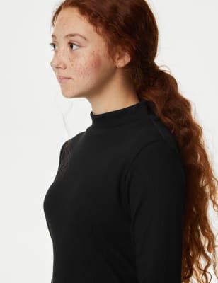 Cotton Rich Ribbed Top (6-16 Yrs), M&S Collection