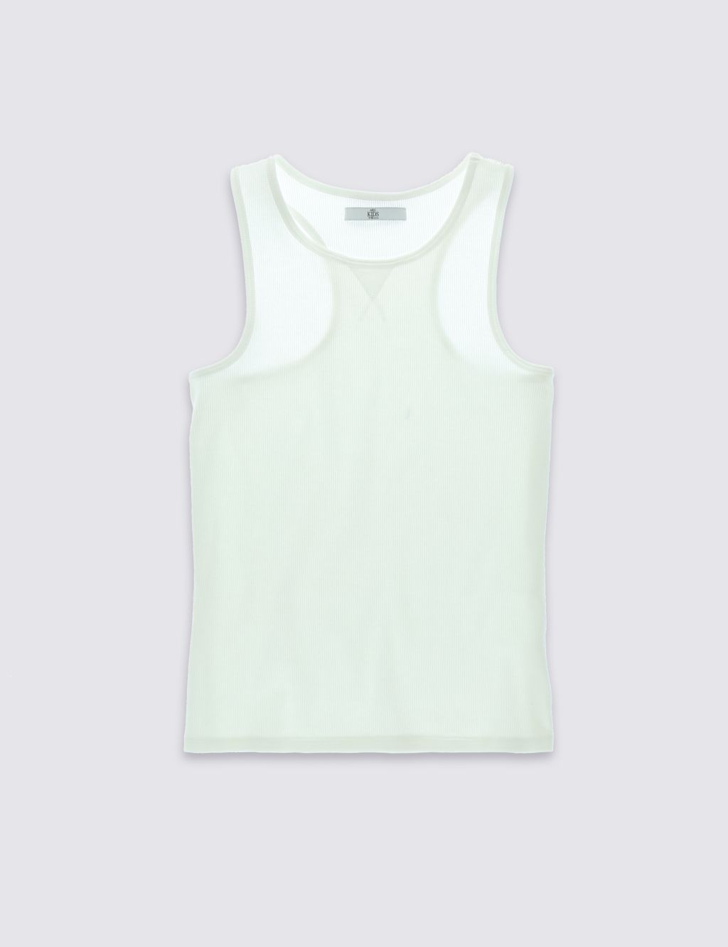 Cotton Rich Ribbed Vest Top (5-14 Years) 1 of 3