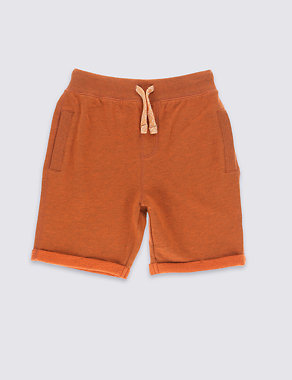 Cotton Rich Ribbed Waistband Shorts (1-7 Years) Image 2 of 3