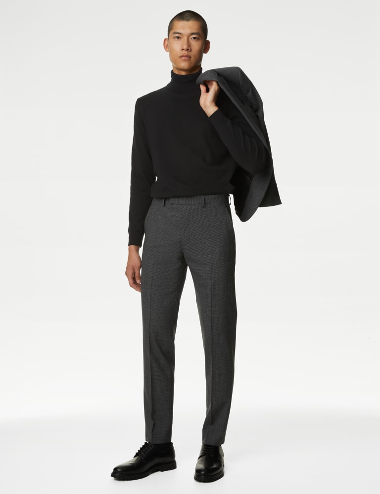 Cotton Rich Roll Neck Jumper with Wool