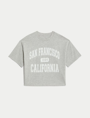 Cotton Rich San Francisco Slogan T-Shirt (6-16 Yrs) Image 2 of 5