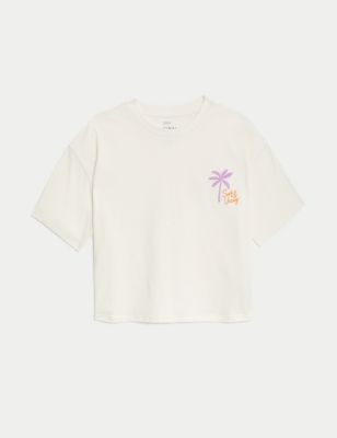 Cotton Rich San Graphic T-Shirt (6-16 Yrs) Image 2 of 5