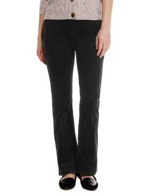 Women's bootleg top corduroy trousers