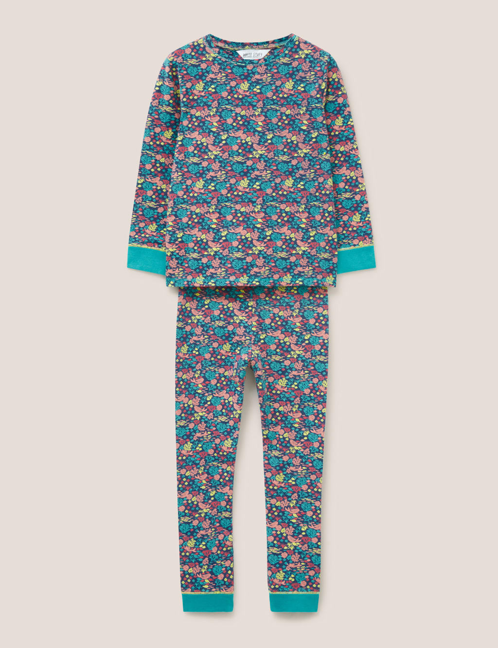 Cotton Rich Sea Life Print Pyjamas 3 10 Yrs White Stuff M S