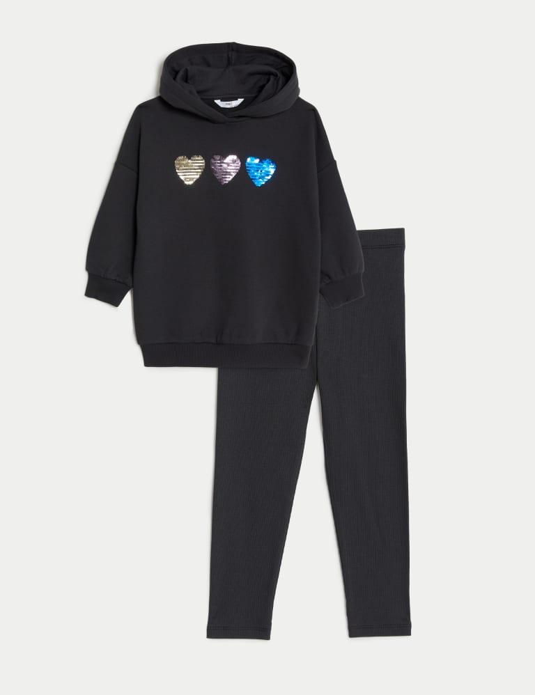 Capricorn printed hoodie with 2025 sequins