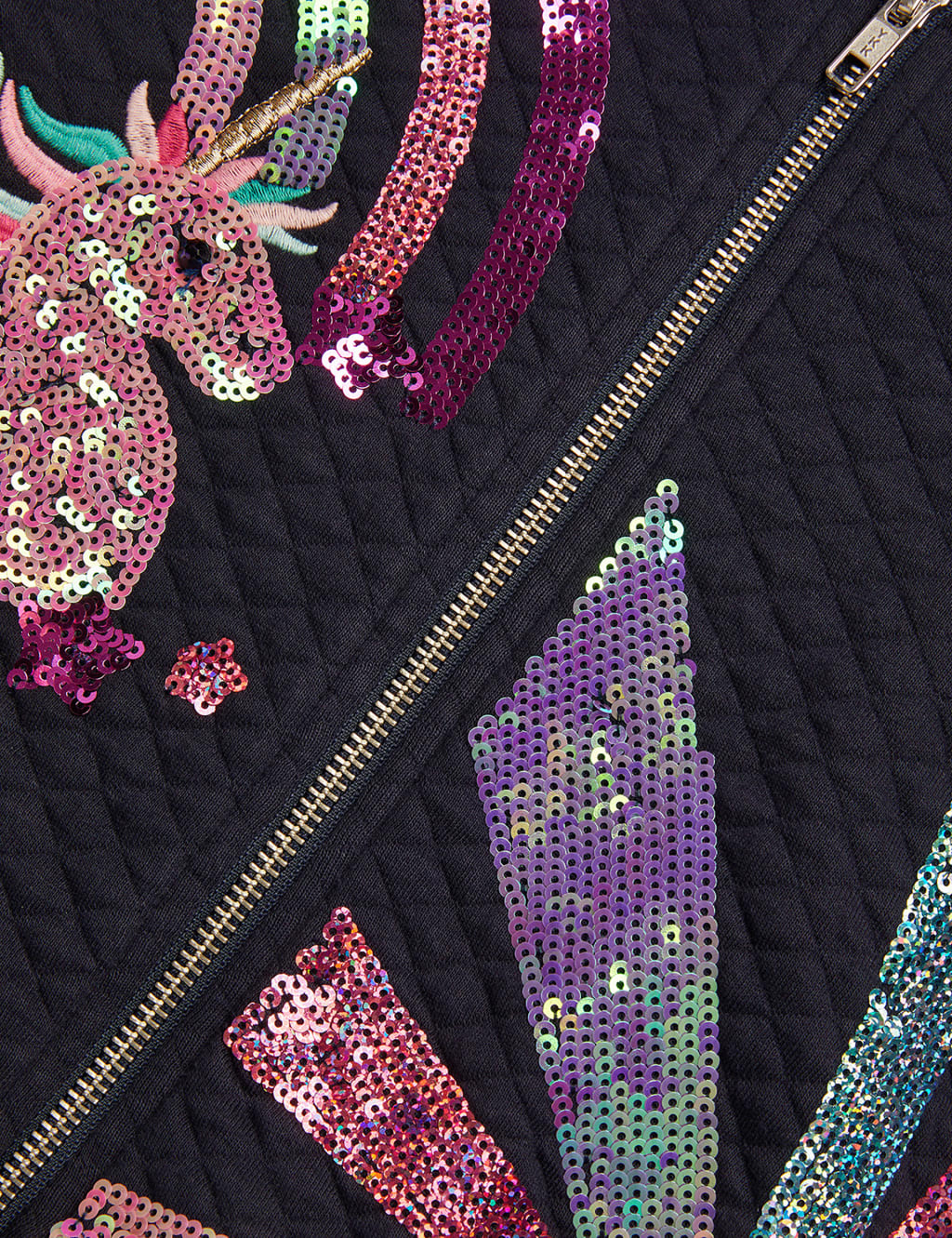 Cotton Rich Sequin Unicorn Bomber 5 15 Yrs Monsoon M S