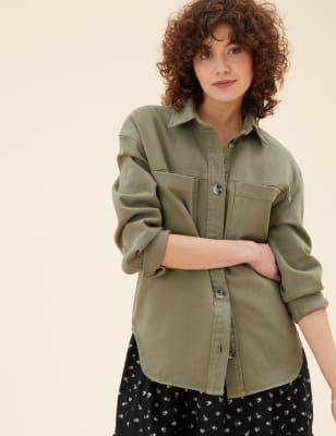 marks and spencer shacket ladies