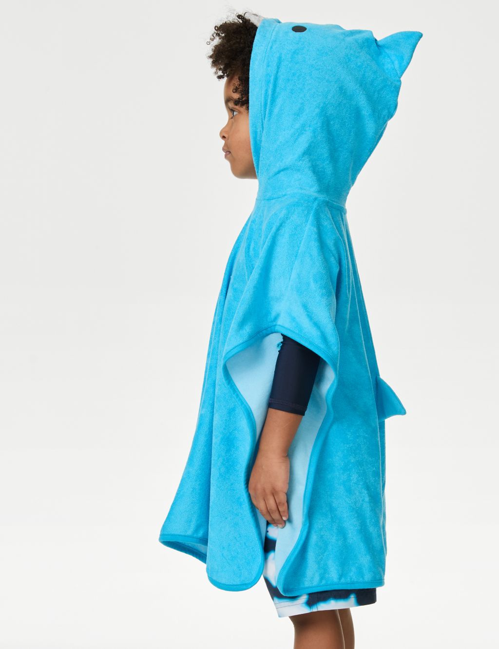 Cotton Rich Shark Towelling Poncho (2-8 Yrs) 5 of 6