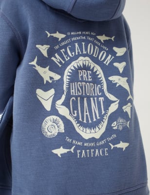 Cotton Rich Shark Zip Hoodie 3 13 Yrs Fatface Heatzone Jacket Mens Wakeorthoshops