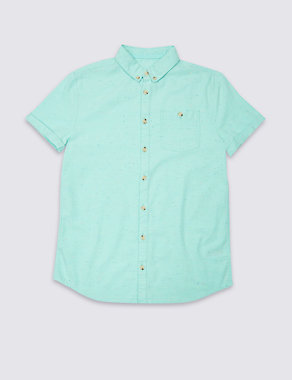 Cotton Rich Shirt (3-14 Years) Image 2 of 3