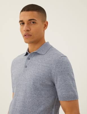 Cotton Rich Short Sleeve Knitted Polo Shirt | M&S Collection | M&S Cotton Rich Short Sleeve Knitted Polo Shirt | M&S Collection | M&S
