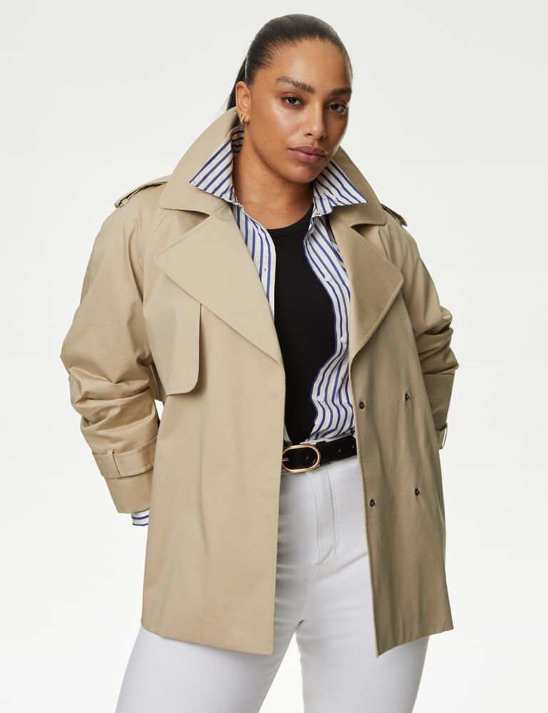 Cotton Rich Short Trench Coat 1 of 8