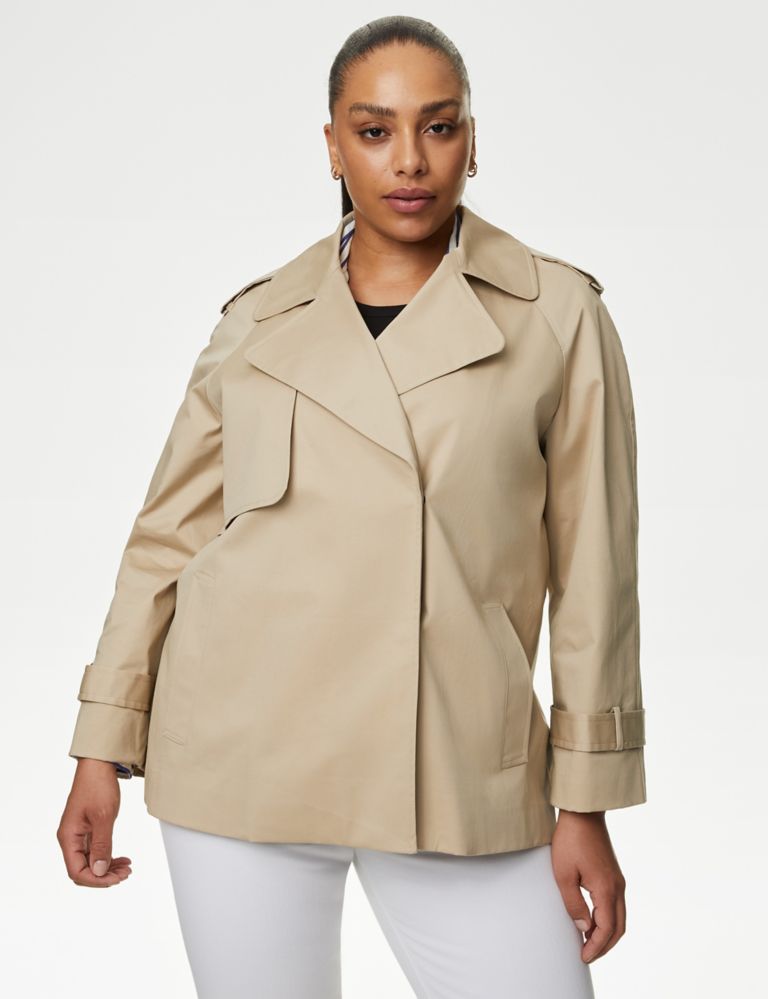 Cotton Rich Short Trench Coat 6 of 8