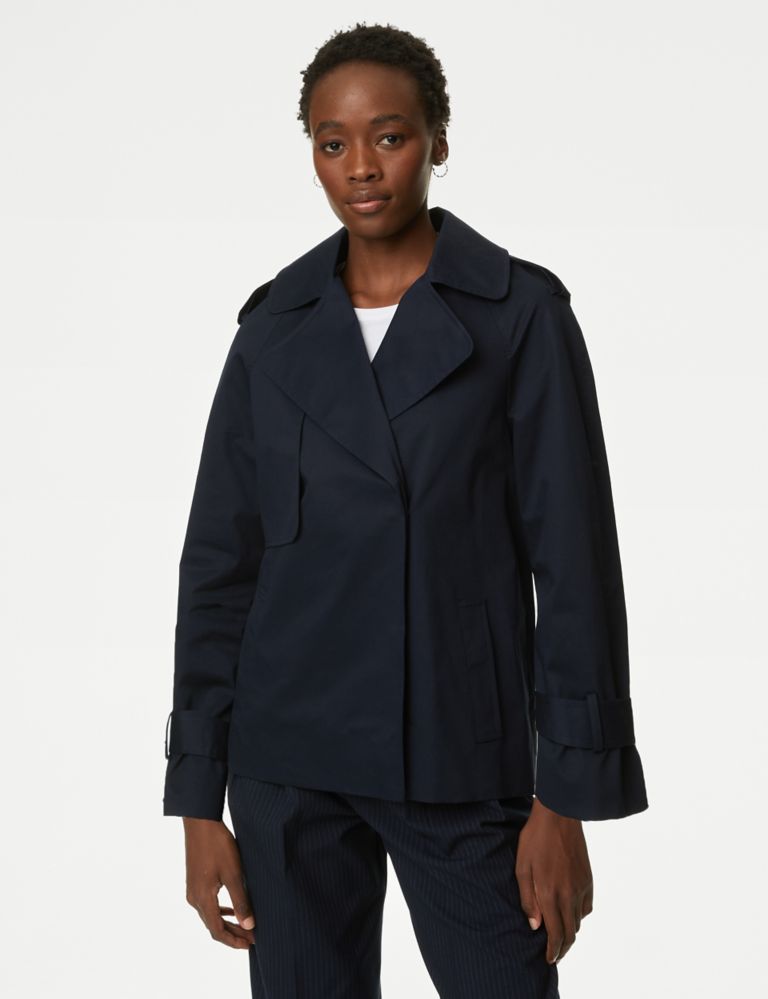 Cotton Rich Short Trench Coat 5 of 7