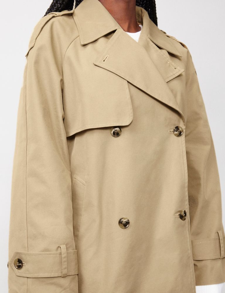 Cotton Rich Short Trench Coat 4 of 4