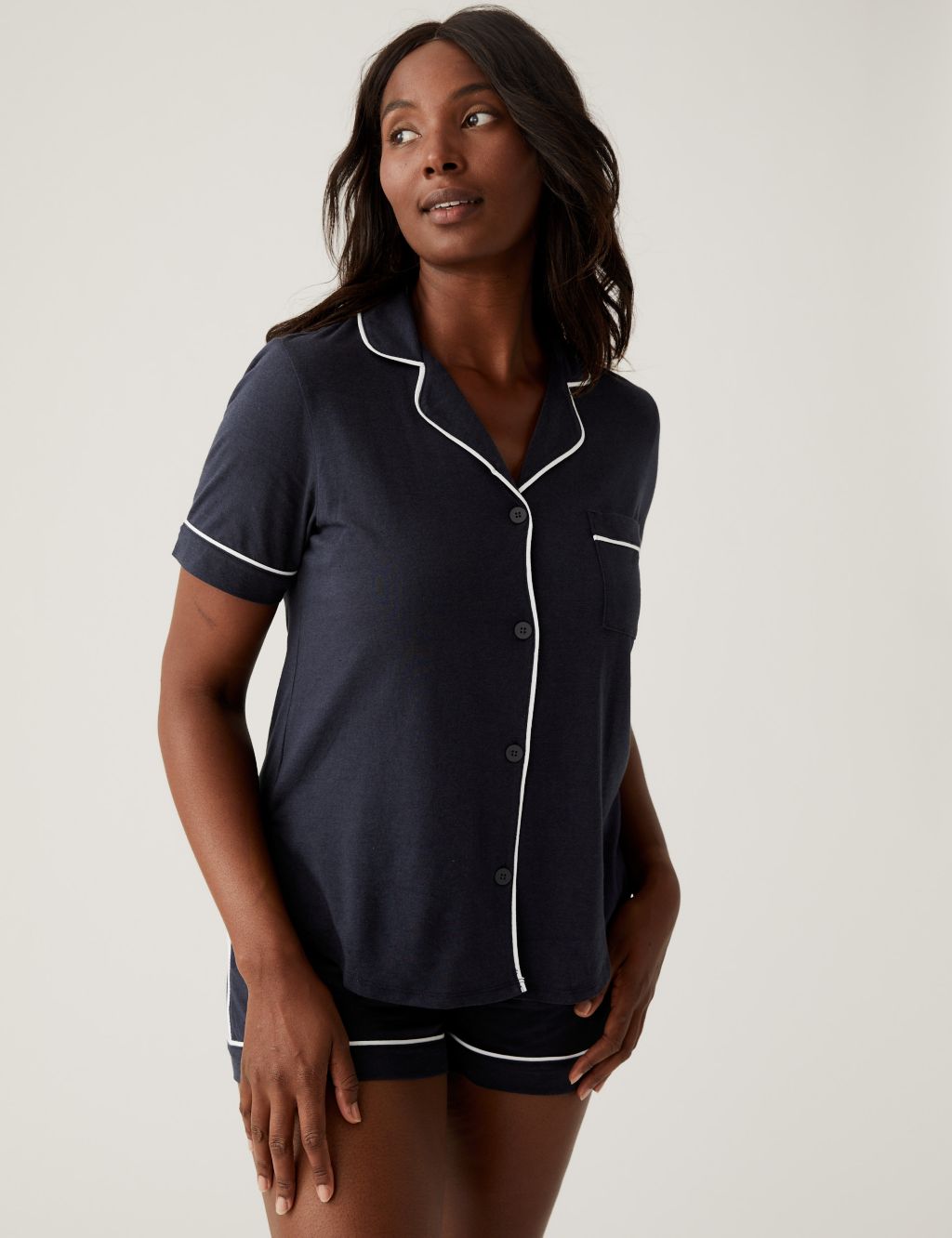 Cotton Rich Shortie Pyjama Set | DKNY | M&S