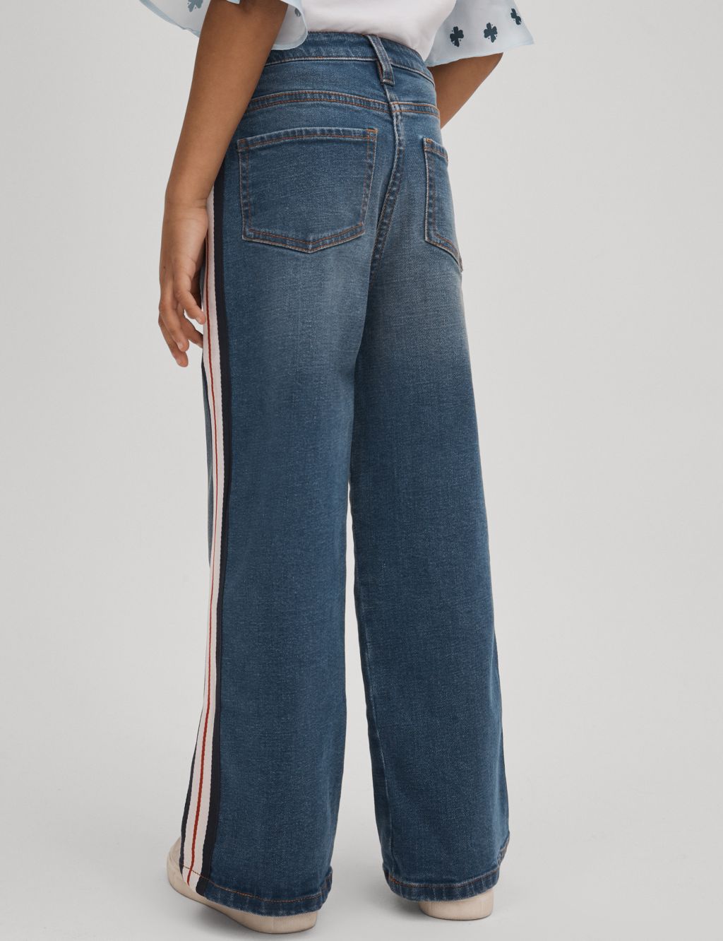 Cotton Rich Side Stripe Jeans (4-14 Yrs) 4 of 6