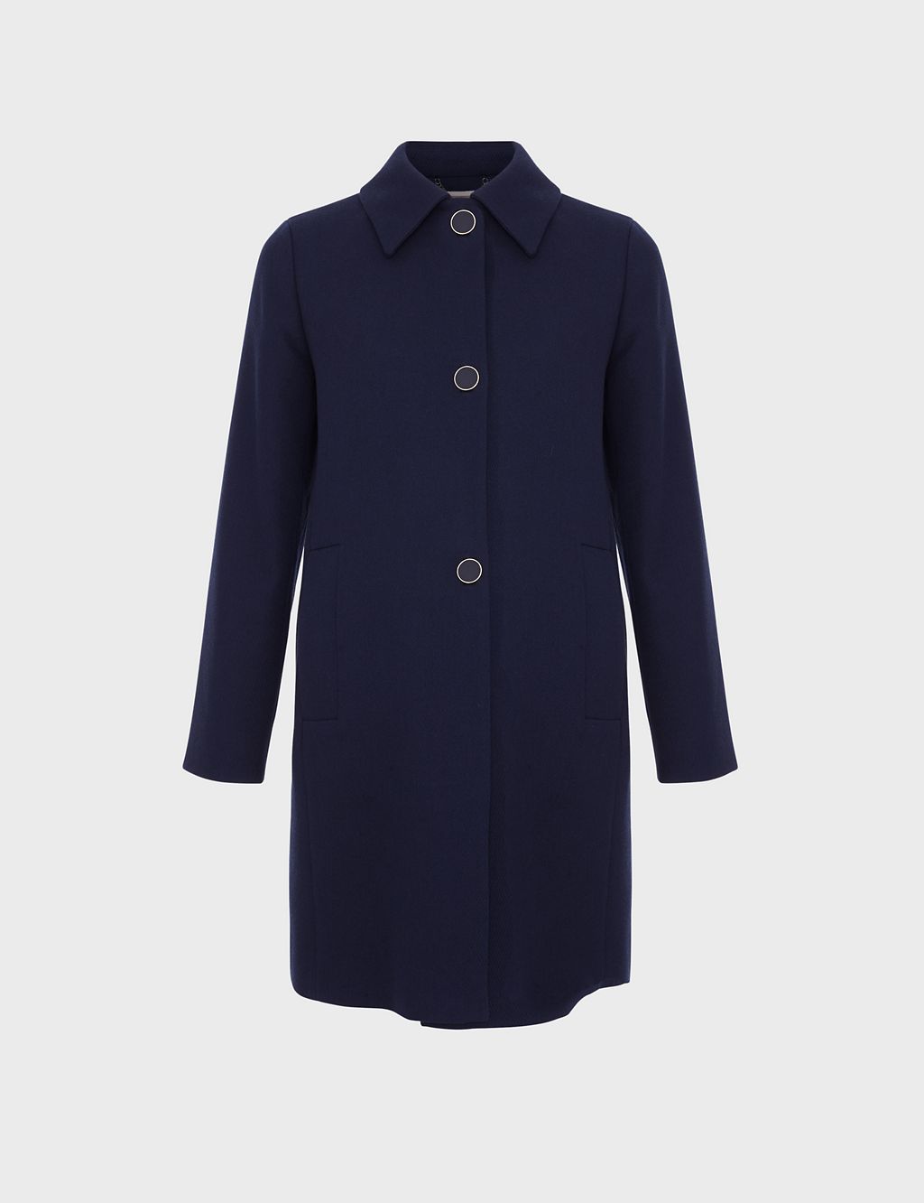 Cotton Rich Single Breasted Tailored Coat 1 of 8