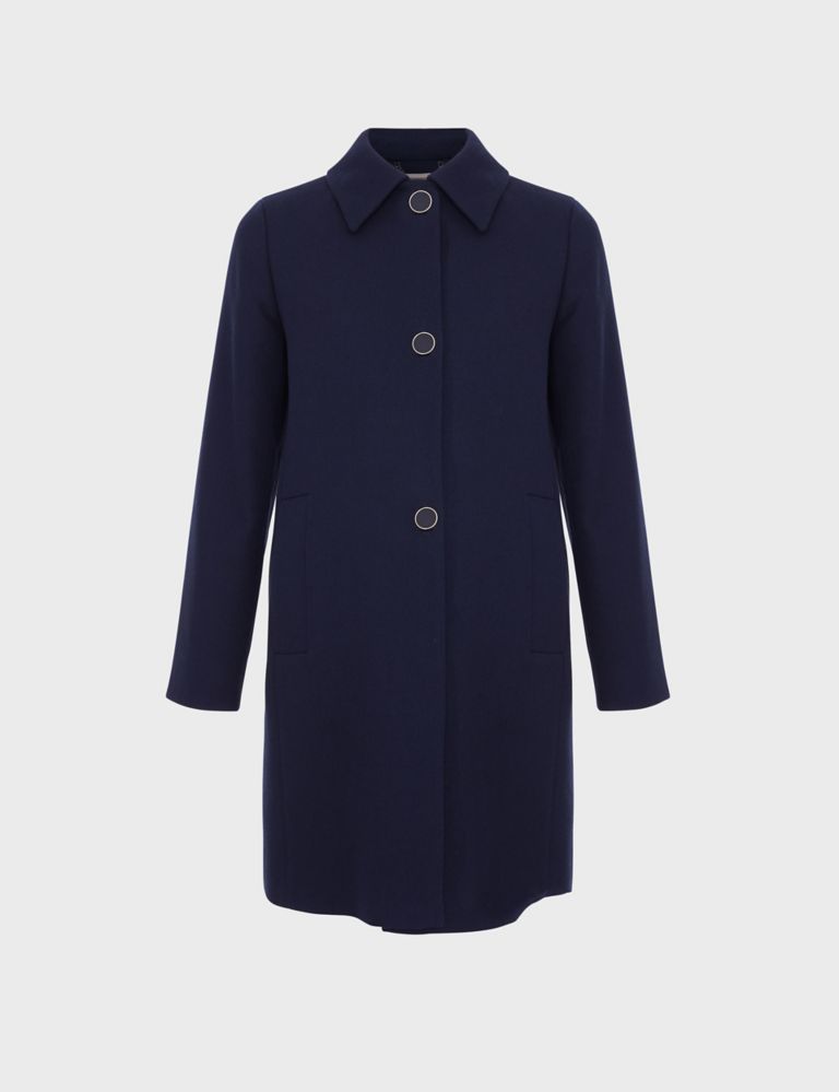 Cotton Rich Single Breasted Tailored Coat 2 of 8