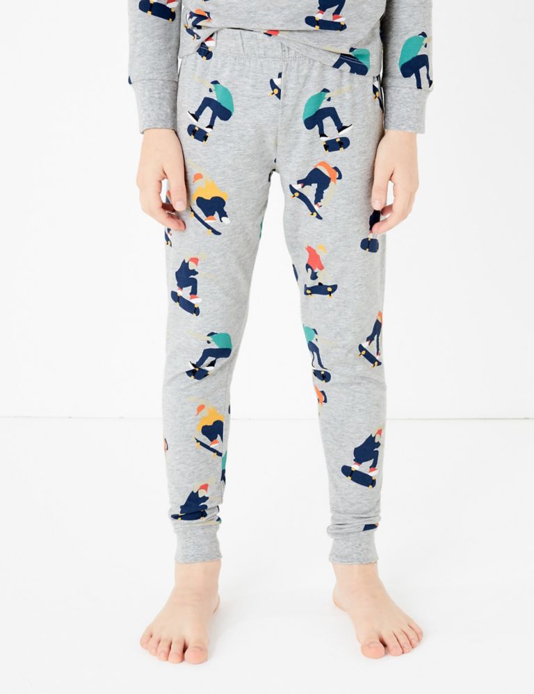 Cotton Rich Skateboard Print Pyjama Set (7-16 Yrs) 4 of 4