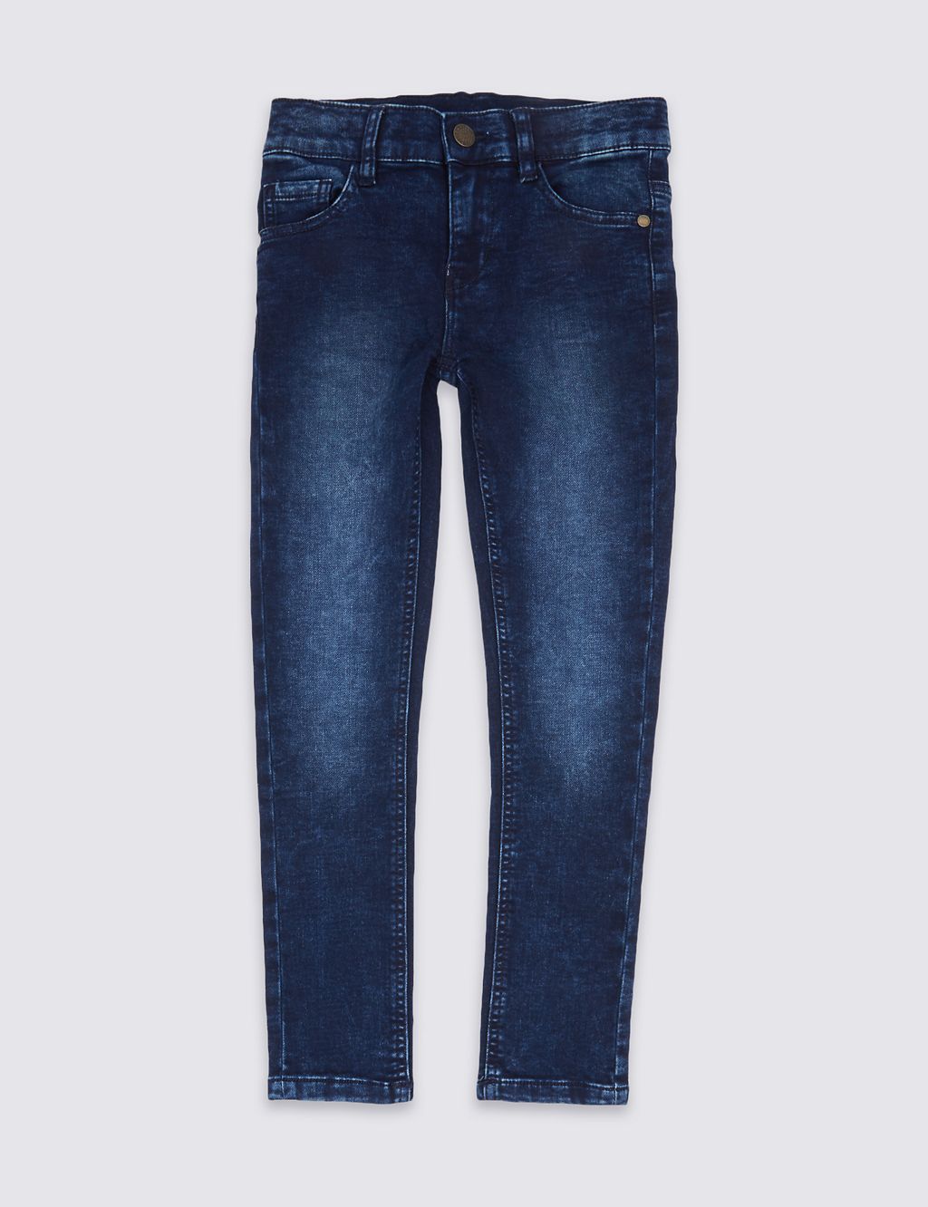 Cotton Rich Skinny Fit Jeans (3-14 Years) 1 of 7