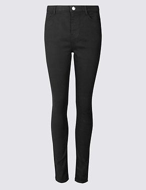 Cotton Rich Skinny Leg Trousers Image 2 of 6