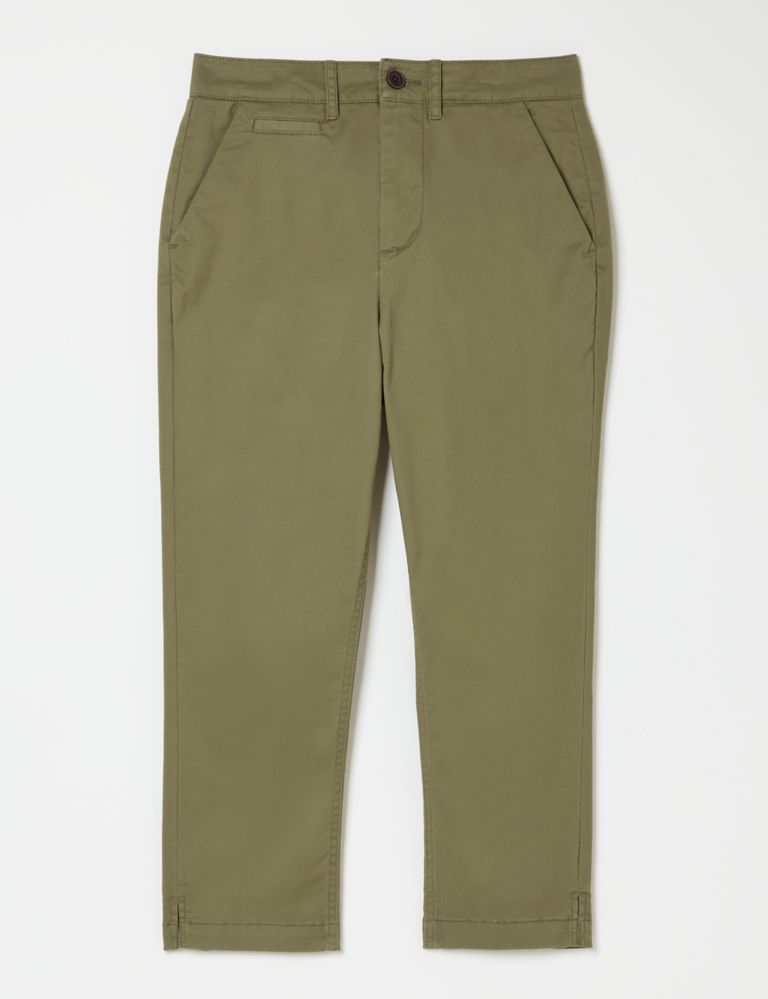 Cotton Rich Slim Fit Cropped Chinos 1 of 1