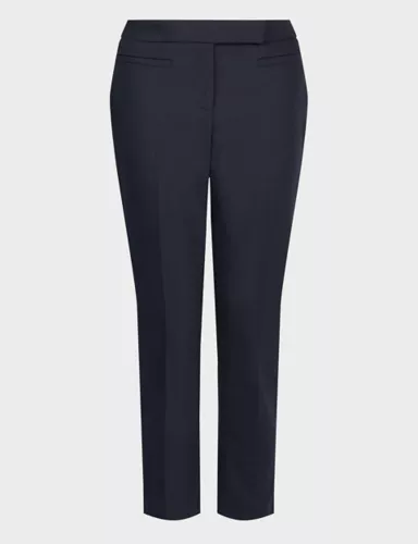 Cotton Rich Slim Fit Cropped Trousers 2 of 3
