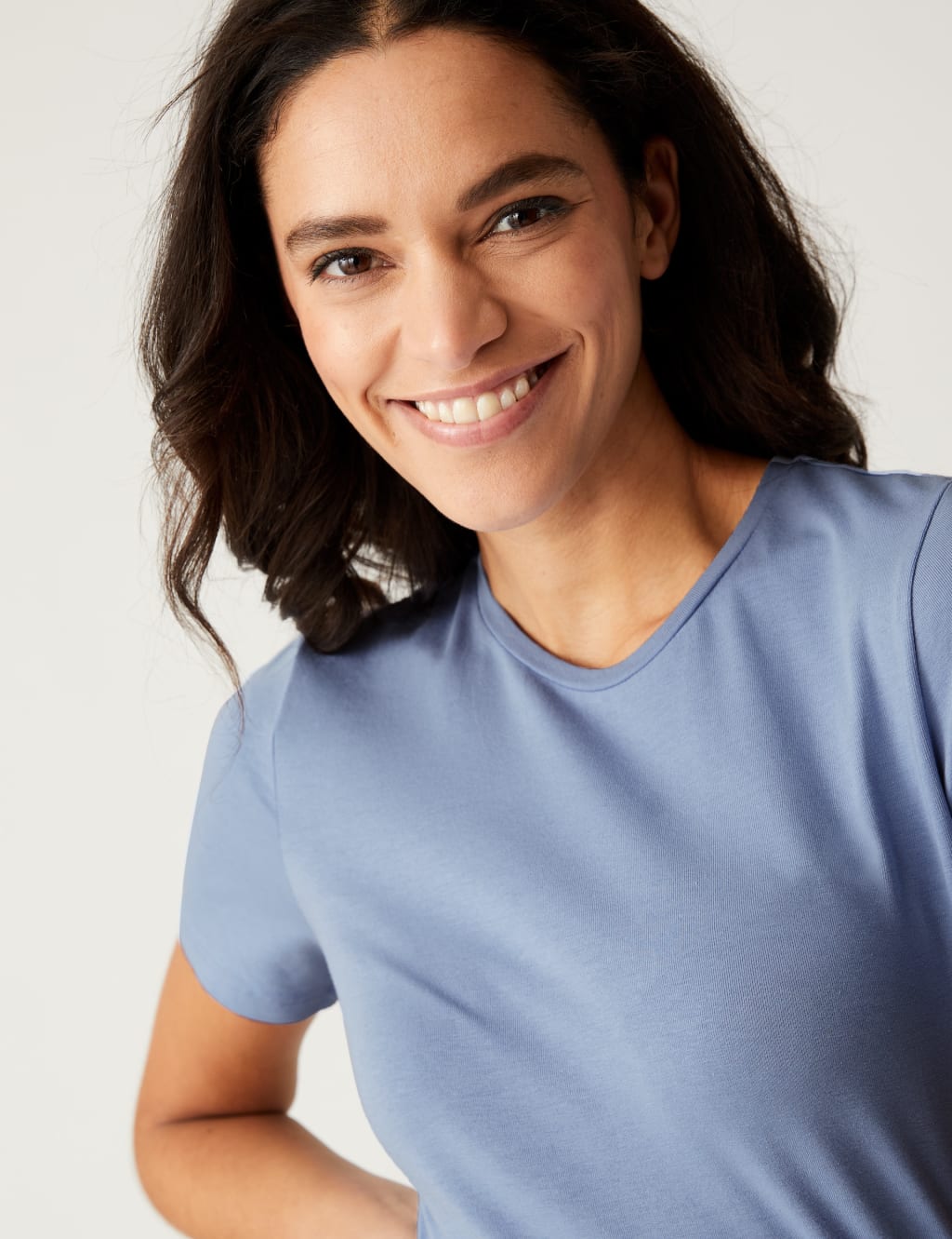 Cotton Rich Slim Fit TShirt M&S Collection M&S