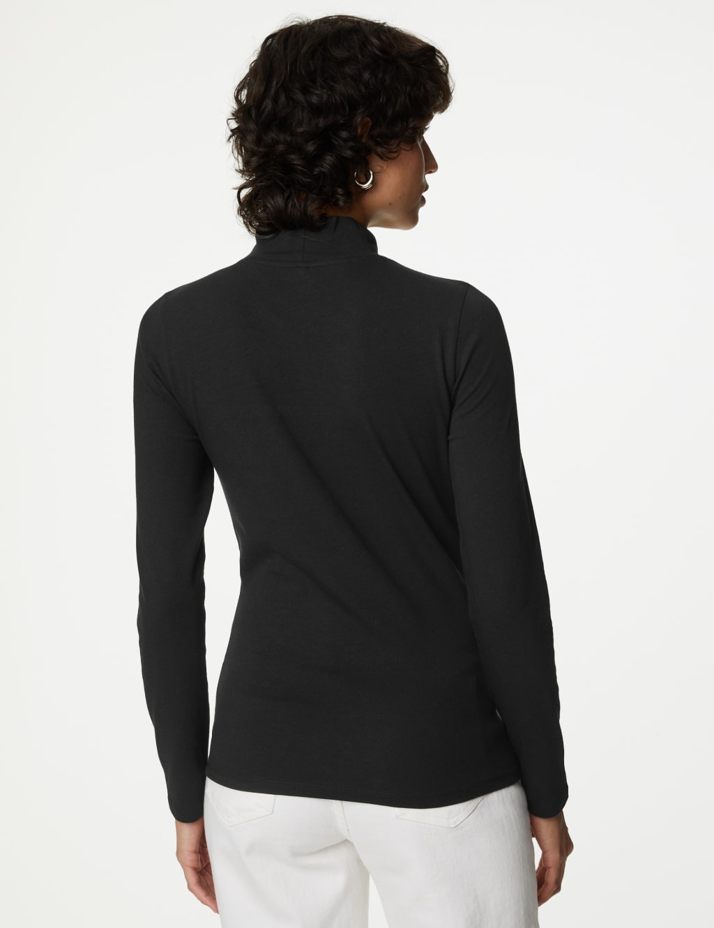 Cotton Rich Slim Fit Top M&S Collection M&S