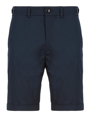 Cotton Rich Slim Fit Twill Shorts Image 2 of 3
