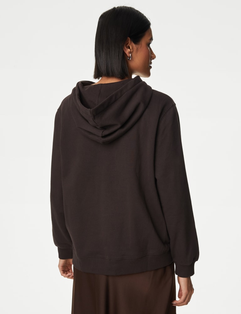 Women's Black Plus Brooklyn Back Print Oversized Hoodie