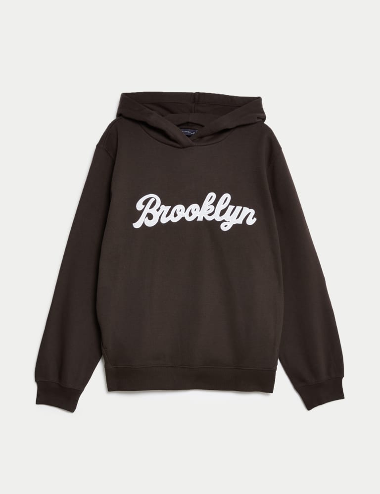 Cotton Rich Slogan Hoodie M S Collection M S