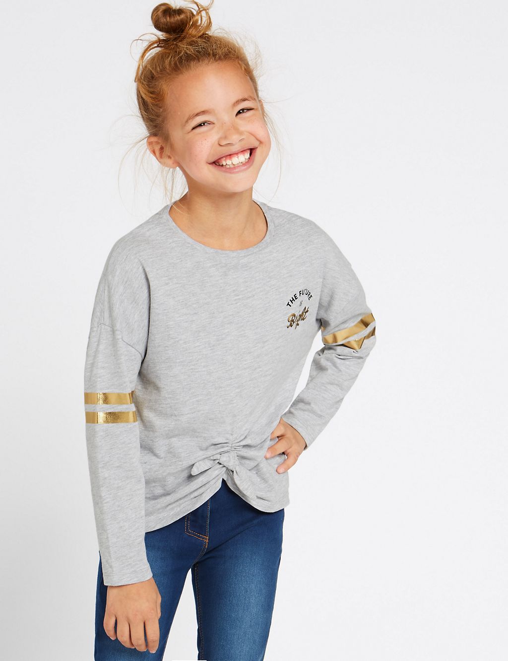 Cotton Rich Slogan Top (3-16 Years) 3 of 3