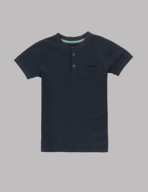 Cotton Rich Smart T-Shirt (1-7 Years) Image 2 of 3