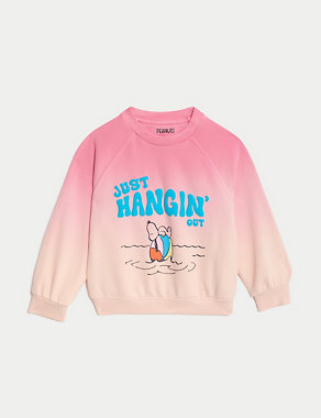 Cotton Rich Snoopy™ Sweatshirt (2-8 Yrs) Image 2 of 7