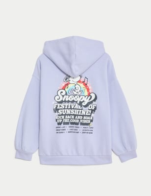 Fleece Hoodie - Light beige/Snoopy - Men