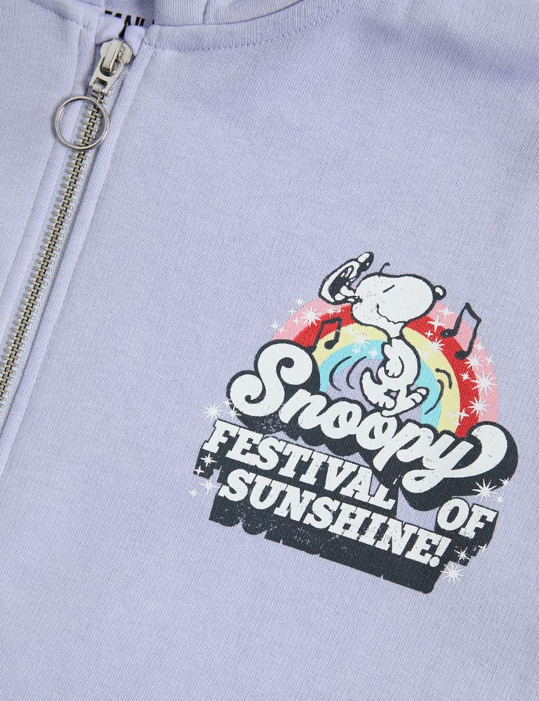 Cotton Rich Snoopy Zip Hoodie (6-16 Yrs) 2 of 3